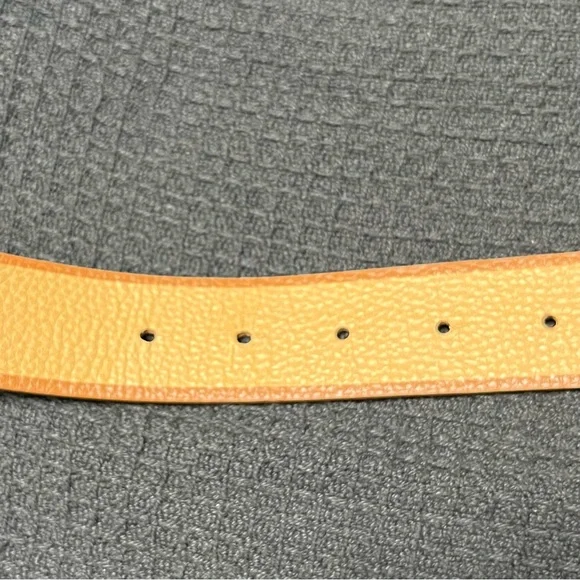 J. McLaughlin Reversible Brown Belt with Gold Buckle - Picture 7 of 12